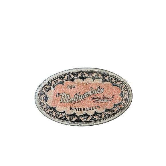 Antique Mellomints Wintergreen 10c Tin by Brandle & Smith Co. - Picture 2 of 10